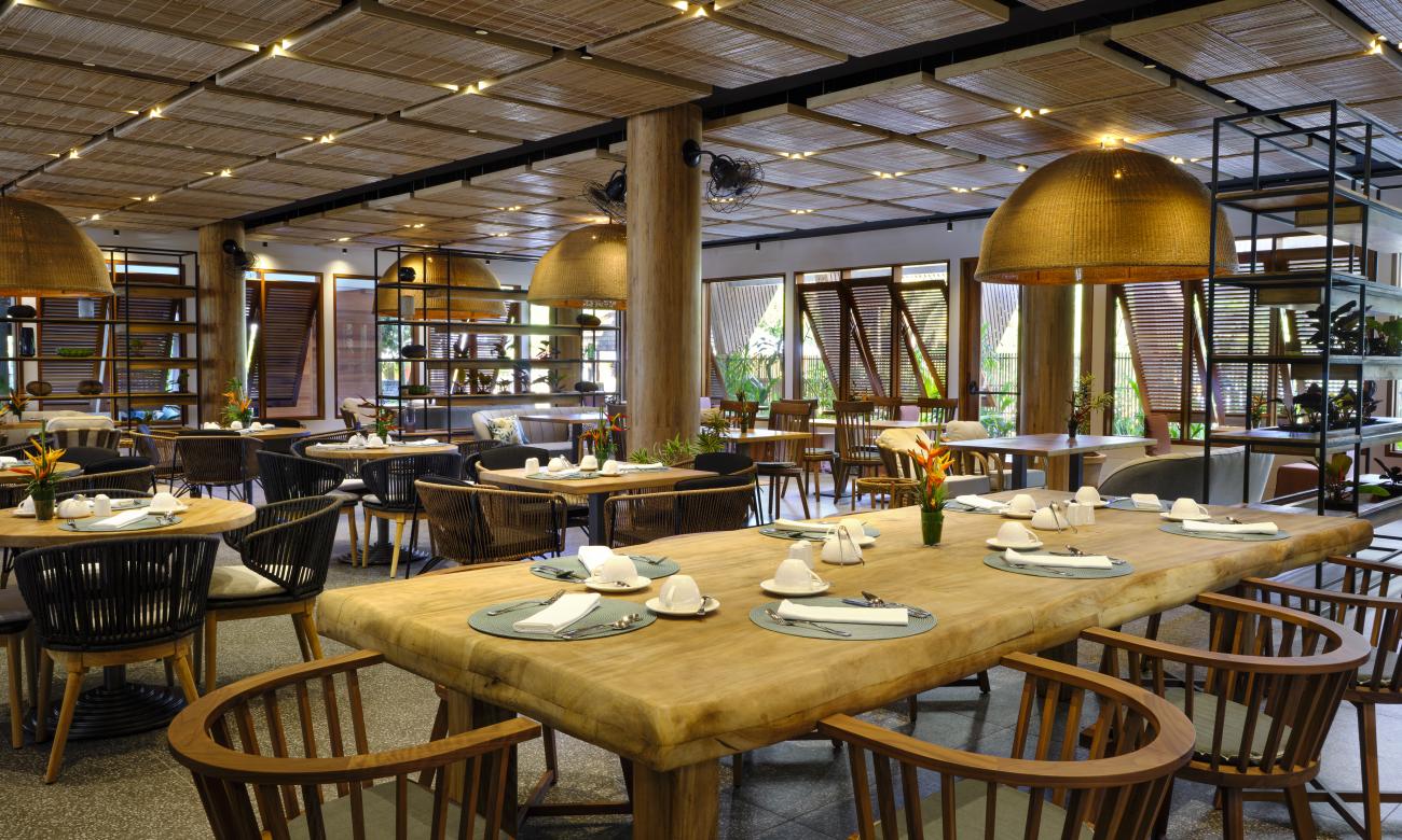 Breakfast Tables in laroul restaurant