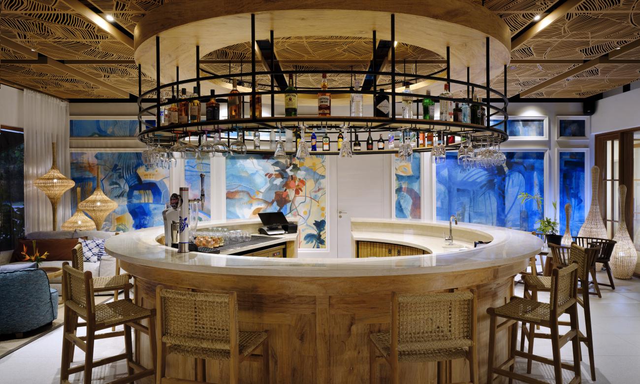Bar in maree basse