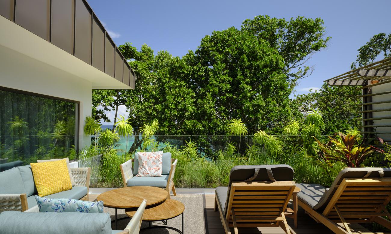 Terrace with Lounge Chairs